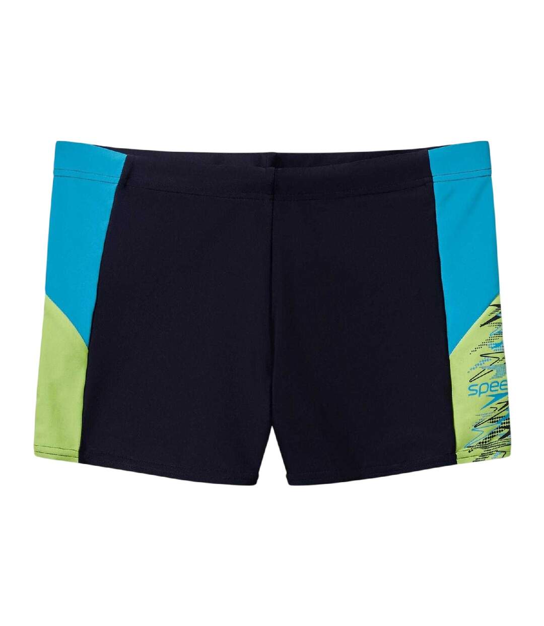 Mens Dive Colour Block Swimming Trunks Anthracite Teal Speedo-1