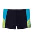 Mens Dive Colour Block Swimming Trunks Anthracite Teal Speedo-1