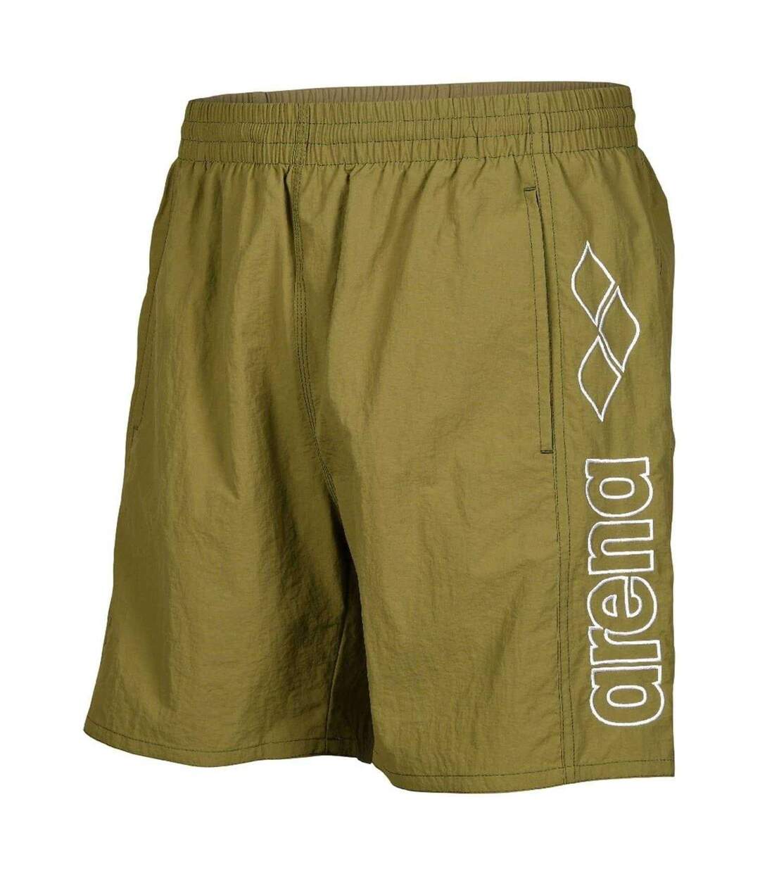 Short De Bain Motif/style Baies Homme Kaki Blanc Arena-3