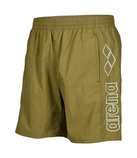 Short De Bain Motif/style Baies Homme Kaki Blanc Arena