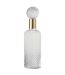 Bouteille Design en Verre Relief 37cm Transparent & Or-1