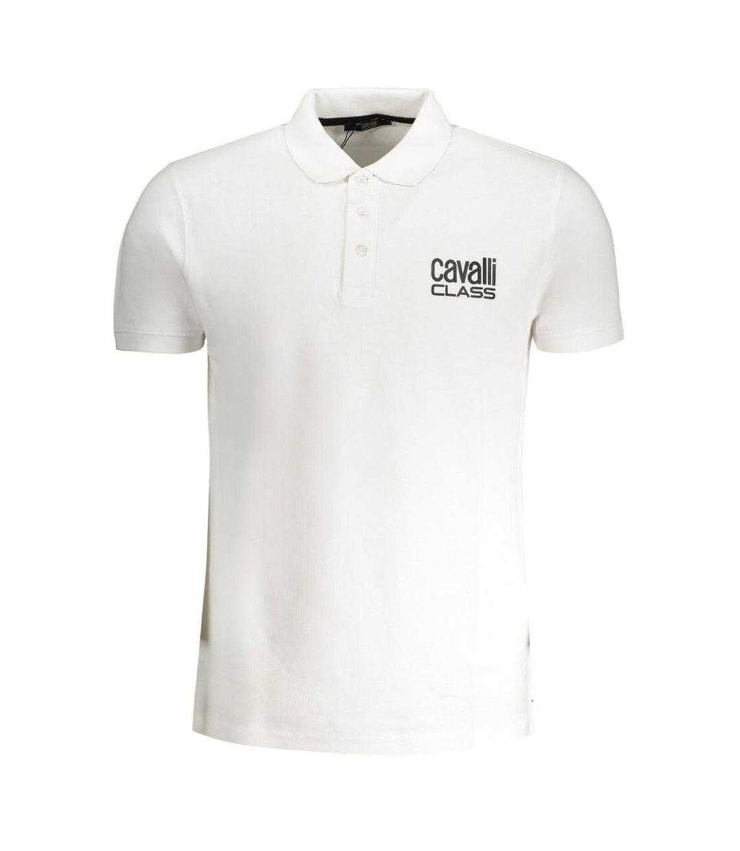 Unisex Adult Bold Logo Polo Shirt White Cavalli Class-1