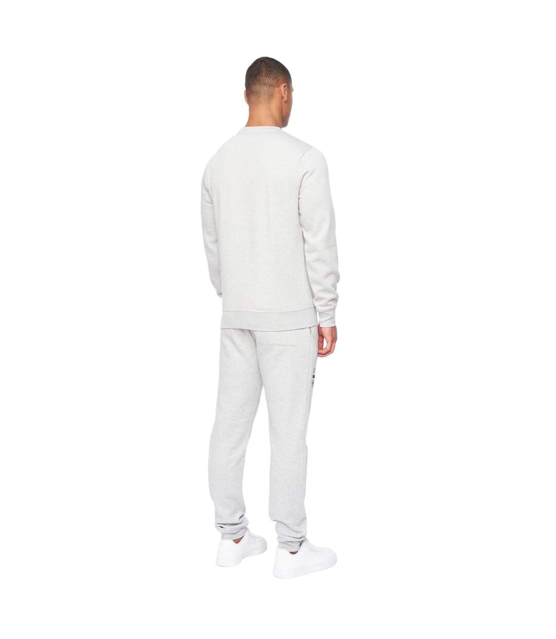 Mens jennerkins crew neck sweatshirt & jogging bottoms grey marl Duck and Cover-2