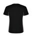 Mens shanghai short-sleeved sports t-shirt solid black/dark lead Roly