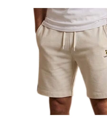 Short De Jogging Motif/style Effilé Homme Blanc Cassé Lyle & Scott