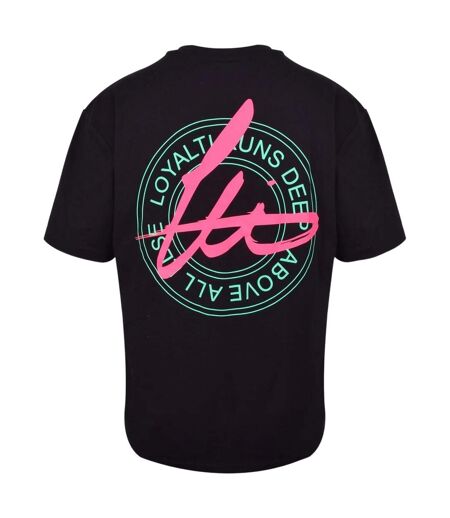 T-shirt Motif/style Néon Homme Noir Loyalti