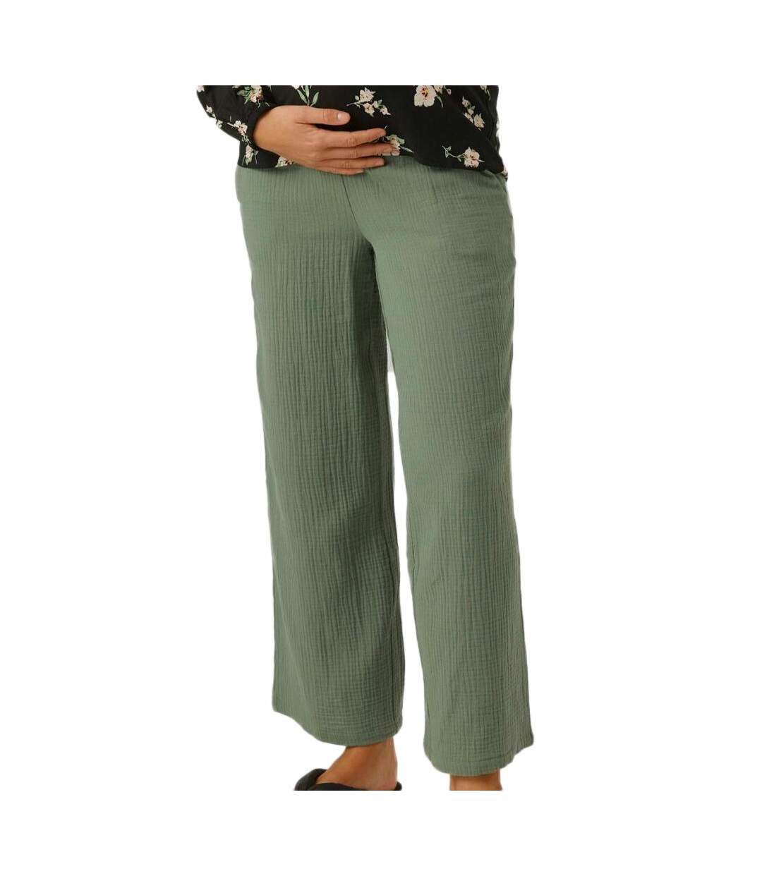 Pantalons de Grossesse Kaki Femme Vero Moda Marternity Nia - M-1