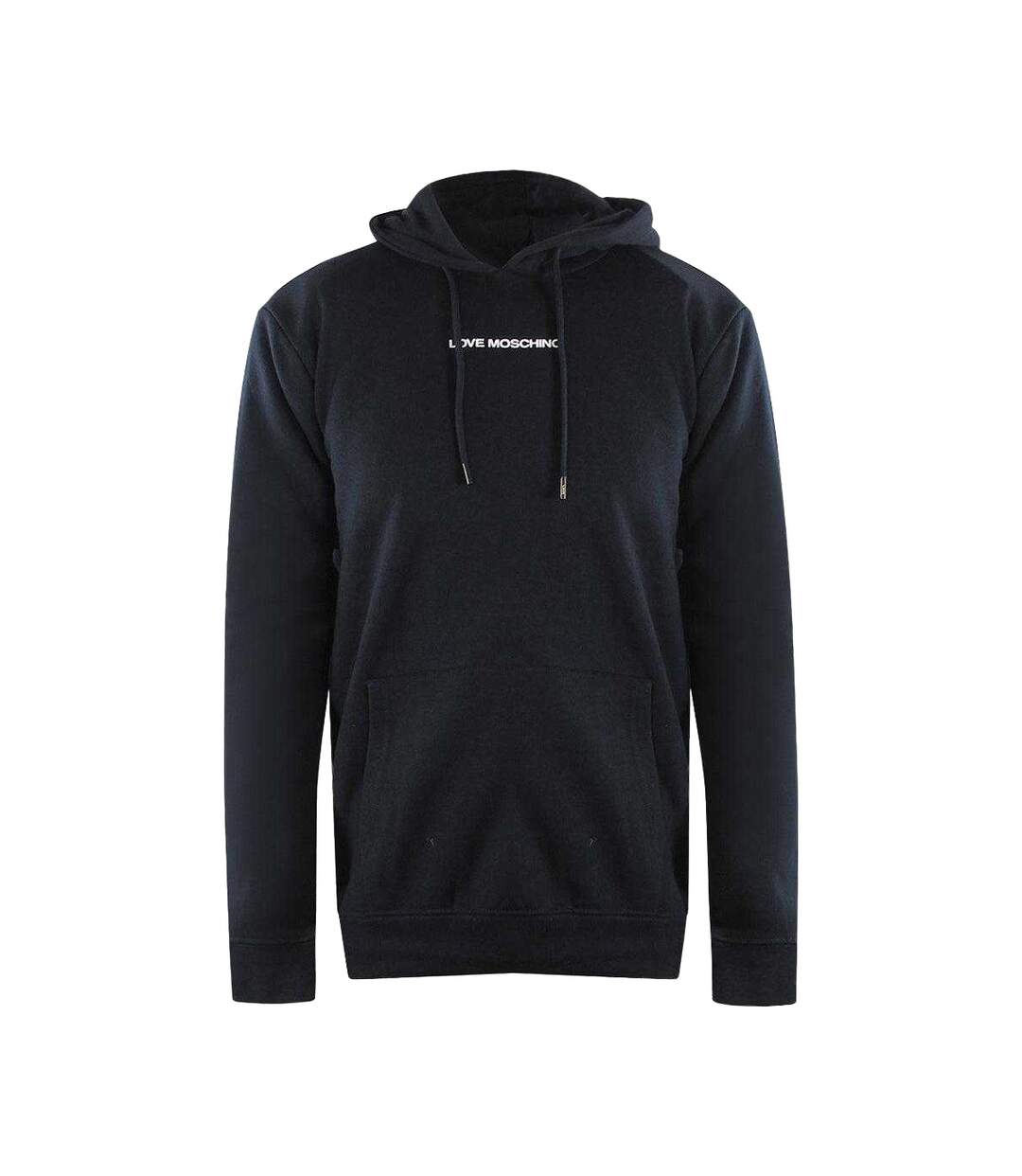 Sweat À Capuche Motif/style Logo Femme Noir Love Moschino-1