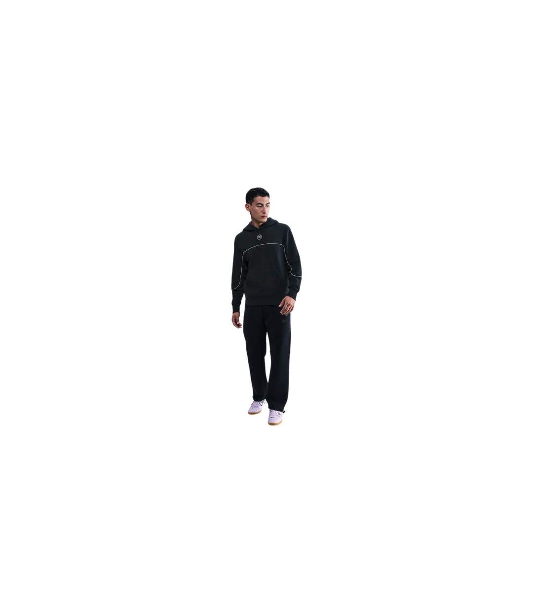 Mens T90 Logo Hoodie Black Nike-1
