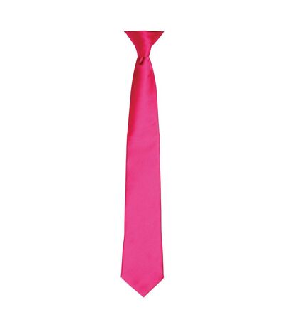 Premier Unisex Adult Satin Tie (Hot Pink) (One Size) - UTPC6346