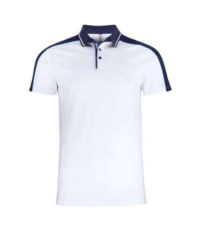 Mens Pittsford Polo Shirt White Clique