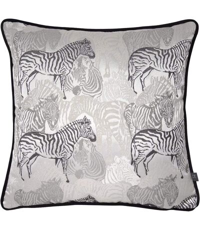 Damara zebra cushion cover 43cm x 43cm dusk grey Prestigious Textiles