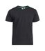 Lot De 5  T-shirts Manches Courtes Grande Taille En Coton Smartly Homme Noir Duke-4