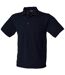 Henbury Mens Short Sleeved 65/35 Pique Polo Shirt (Navy)