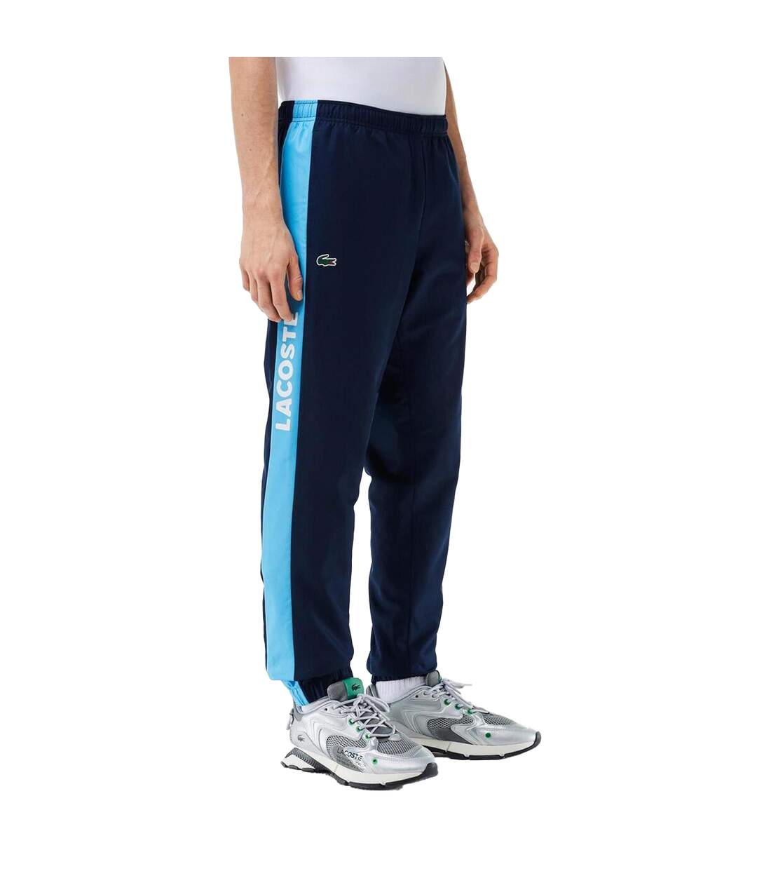 Mens Sportsuit Tennis Jogging Bottoms Navy Lacoste-1