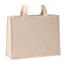 Premium stand-up canvas recycled shopper bag 26cm x 14cm x 22cm natural Nutshell