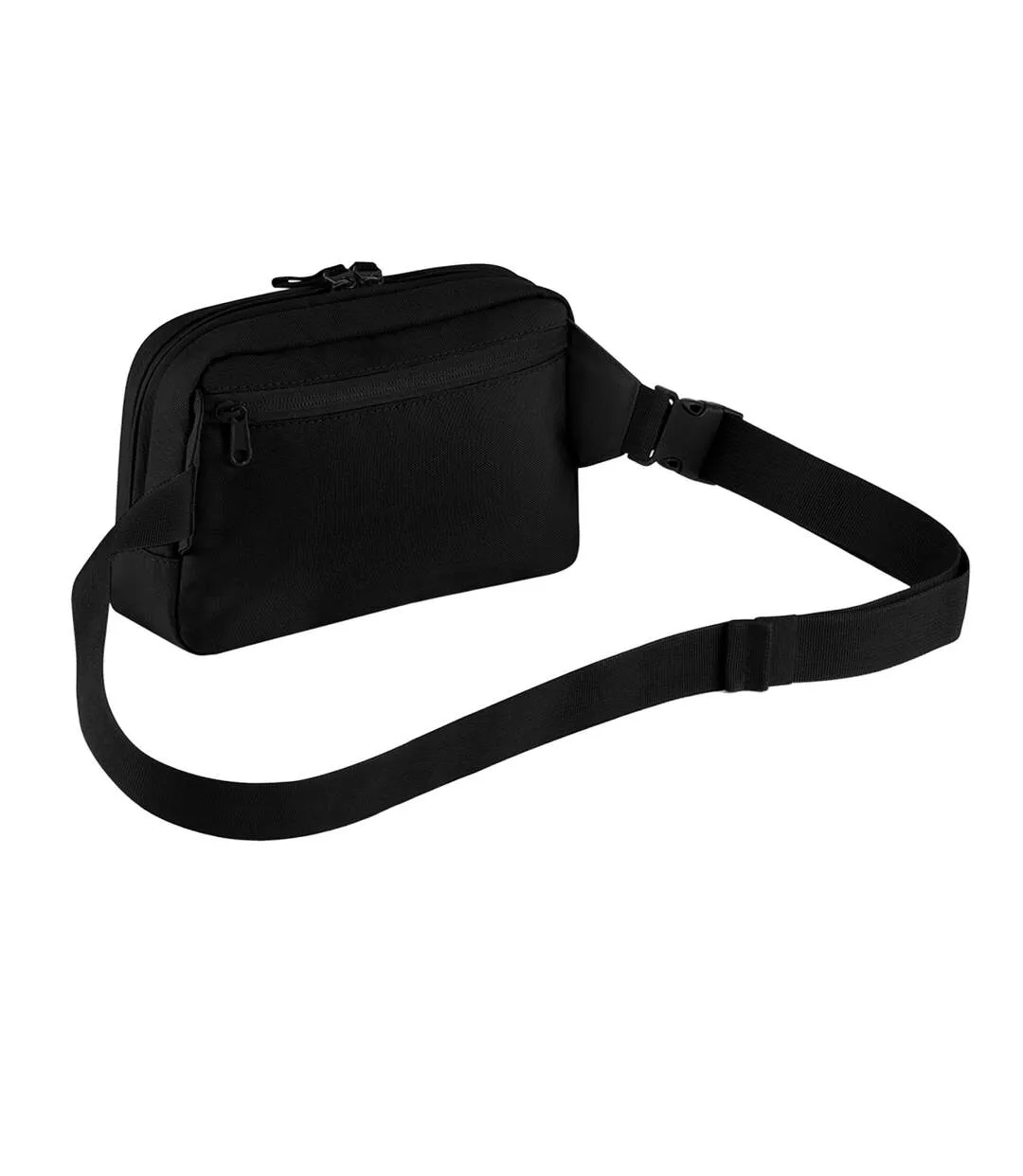 Premium Recycled Crossbody Bag One Size Black Bagbase-2