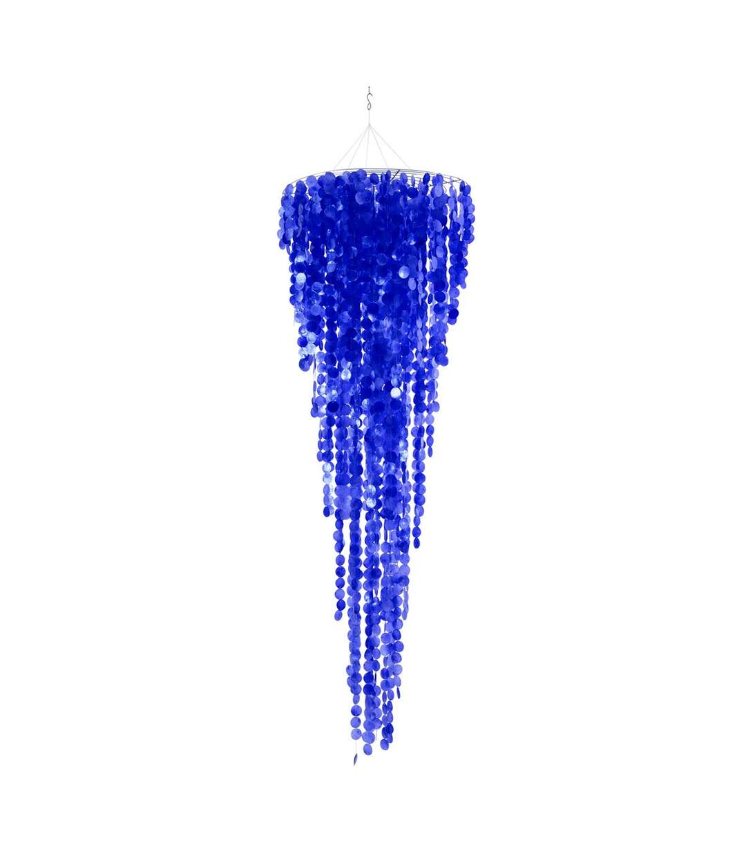 Suspension Déco en Capiz Betsy 250cm Bleu-1