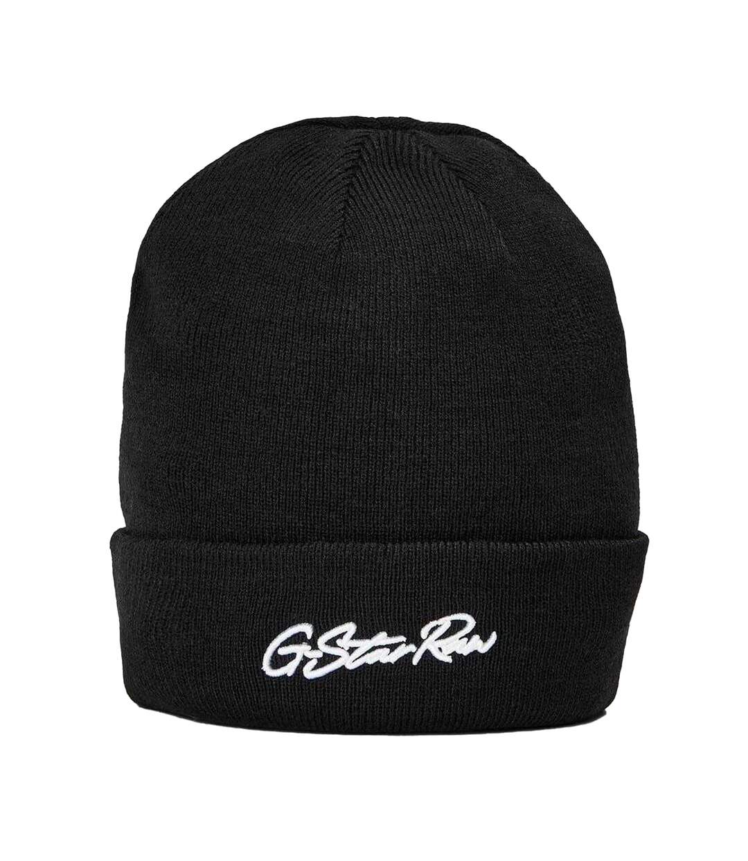 Unisex Adult Lettering Beanie Dark Black G-Star-1