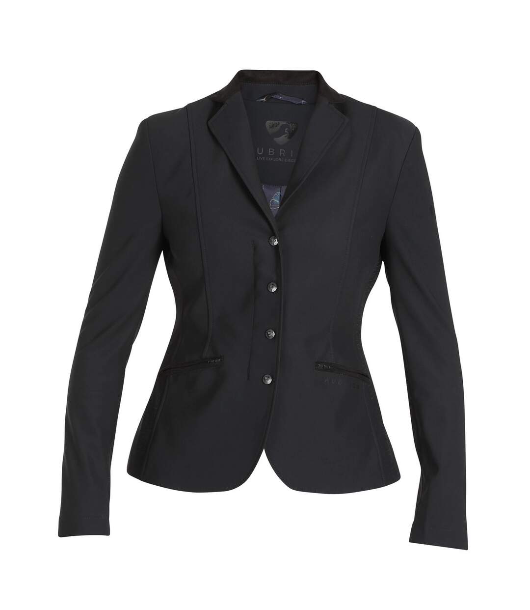 Womens/ladies Brixton Horse Riding Jacket Black Aubrion-1