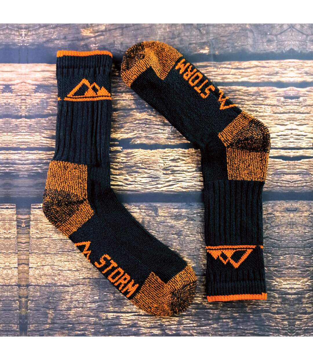 3 Pack Mens Heavy Cushioned Outdoor Cotton Hiking Socks-5