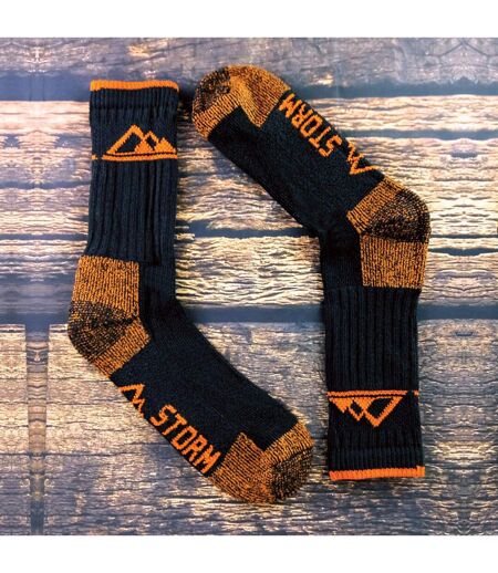 3 Pack Mens Heavy Cushioned Outdoor Cotton Hiking Socks
