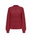 Pull rouge femme only rubine-1