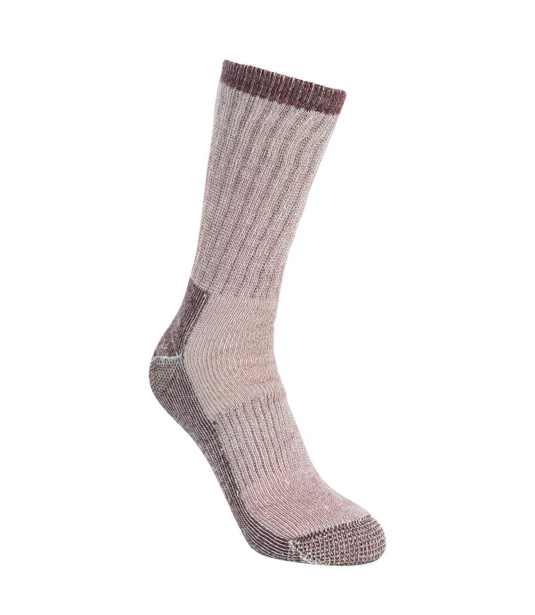 Chaussettes de randonnée springer femme violet chiné Trespass-1