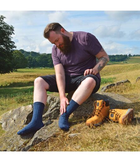 Mens Winter Warm Wool Blend Hiking Boots Socks