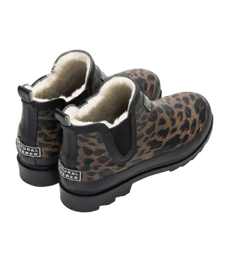 Womens/ladies Harper Cosy Ll Leopard Print Wellington Boots Multicoloured Regatta