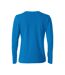 Womens/ladies Basic Long-sleeved T-shirt Royal Blue Clique-2