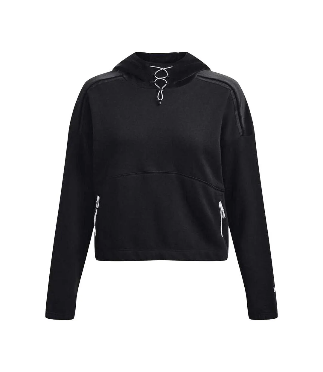 Womens/ladies Journey Pullover Hoodie Black Under Armour-1