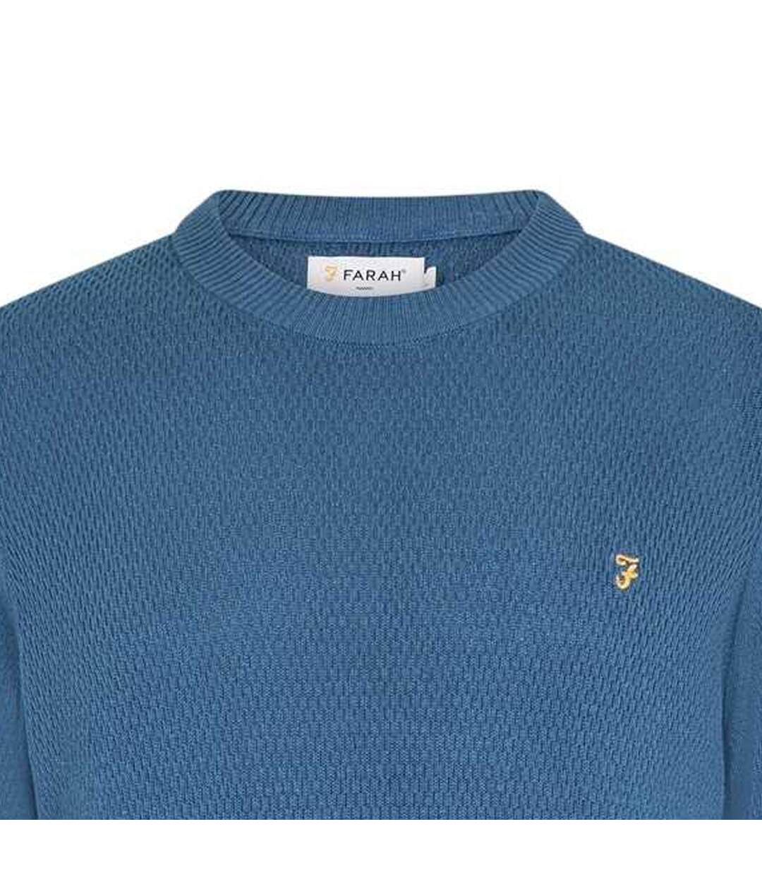Pull Motif/style Uni Rainhill Homme Gris Métal Farah-3