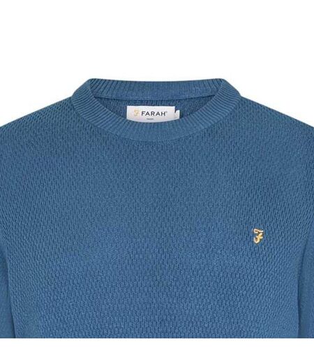 Pull Motif/style Uni Rainhill Homme Gris Métal Farah