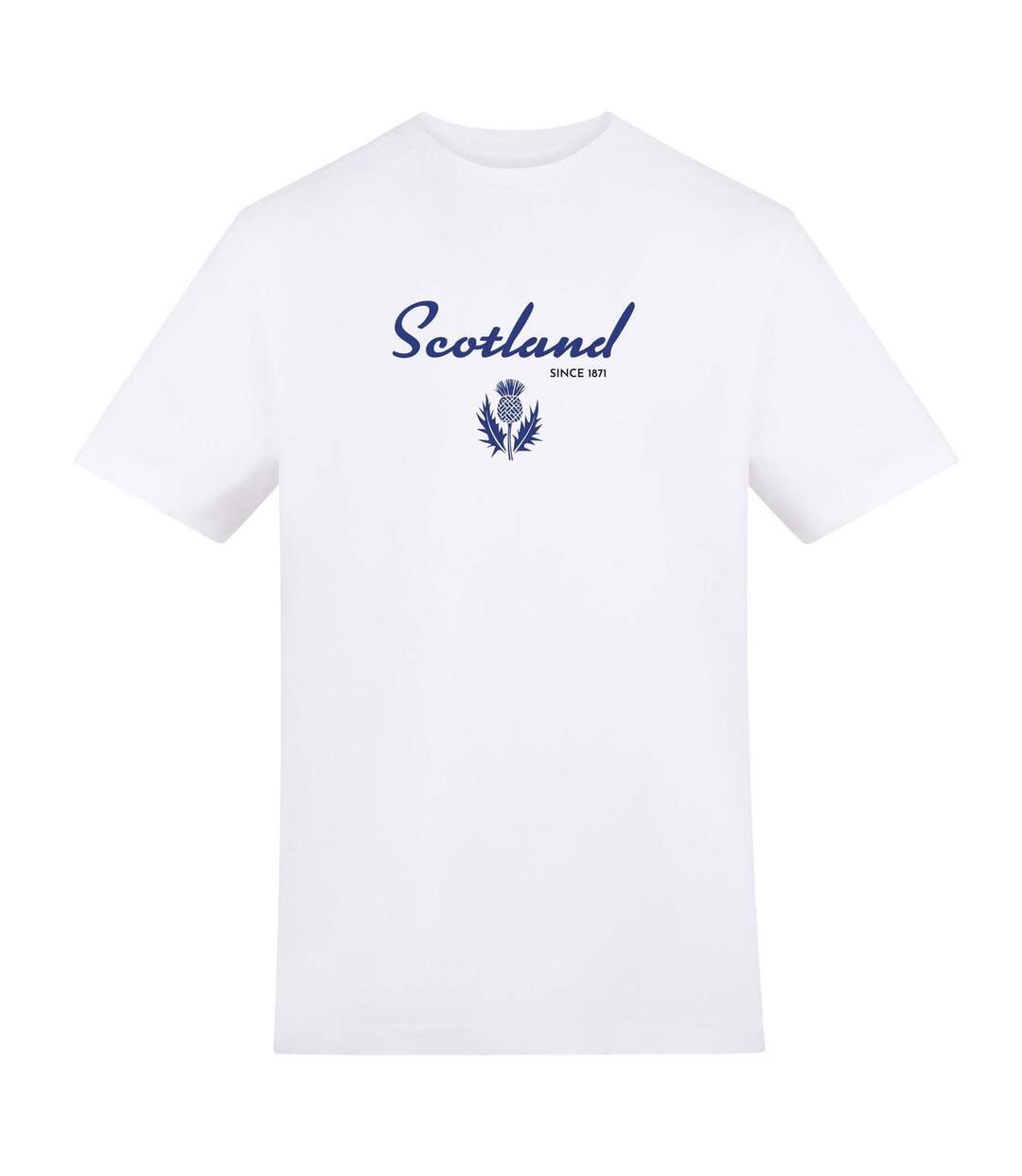 T-shirt Scotland Since Adulte Blanc AWD-1