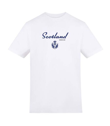 T-shirt Scotland Since Adulte Blanc AWD