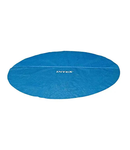 Bâche à bulles bleu ronde pour piscine intex