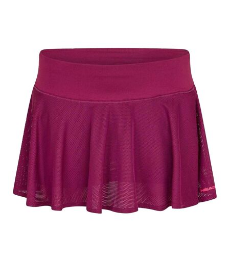 Womens/ladies Perforated Sport Skort Purple Head