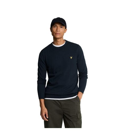 Pull à col ras-du-cou homme bleu marine foncé Lyle & Scott