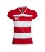 Womens/ladies Evader Hooped Vapodri Jersey Flag Red Canterbury-1