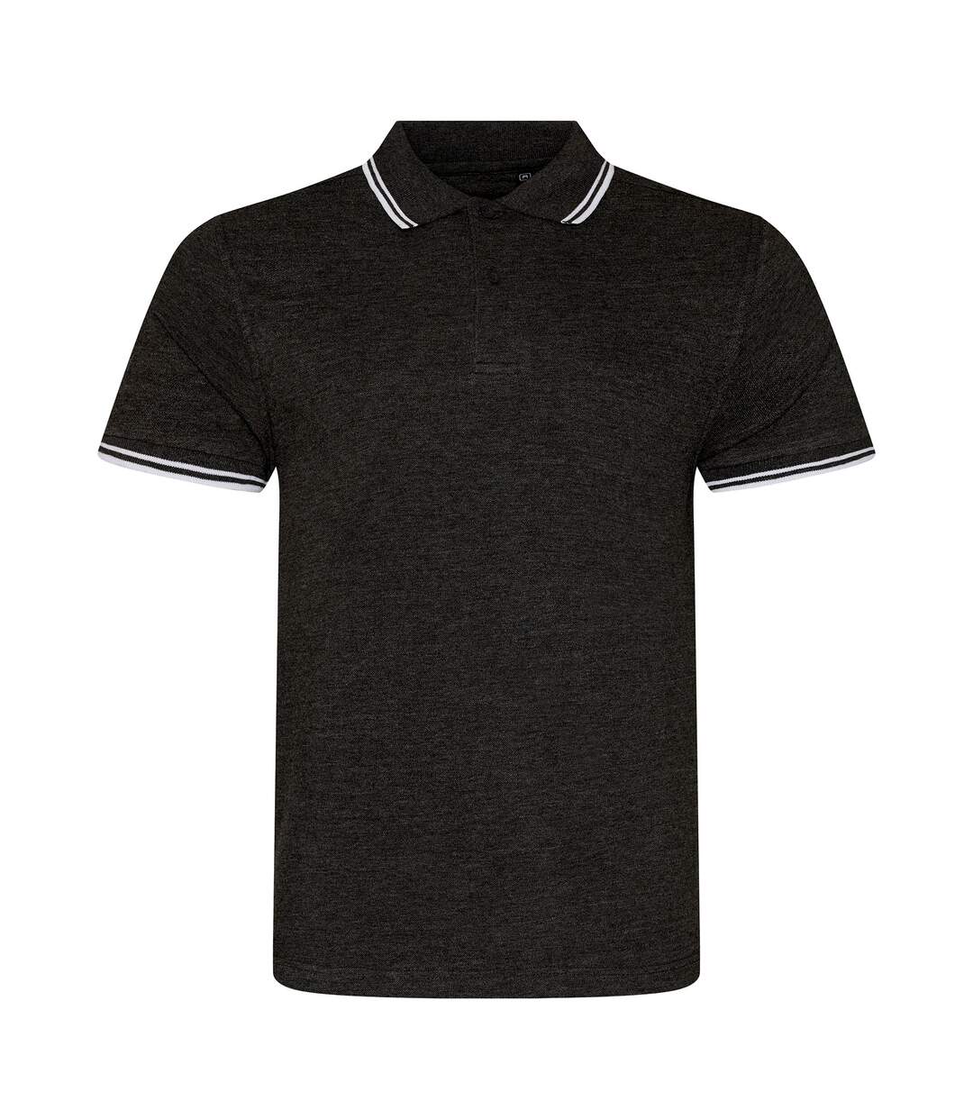 AWDis Polo à pointe en stretch pour hommes (Anthracite/ Blanc) - UTRW6081