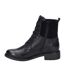 Womens/ladies Leather Ankle Boots Black Jose Beut-3