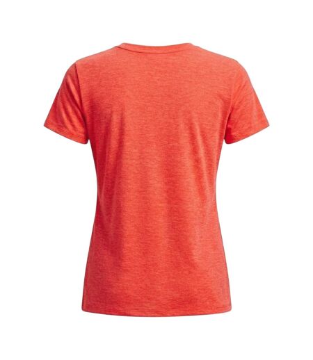 Womens/ladies V Neck T-shirt Red White Under Armour