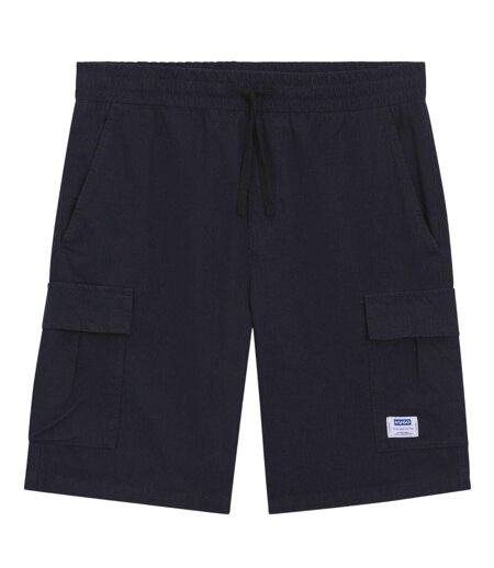 Mens Cargo Shorts Blue Hugo
