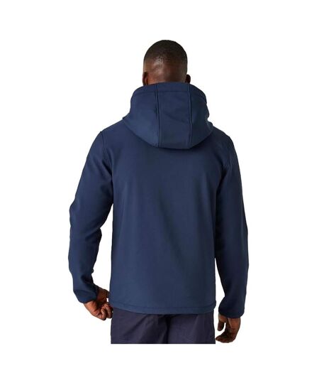 Mens 2 Layer Soft Shell Jacket Navy Seal Grey Regatta Professional