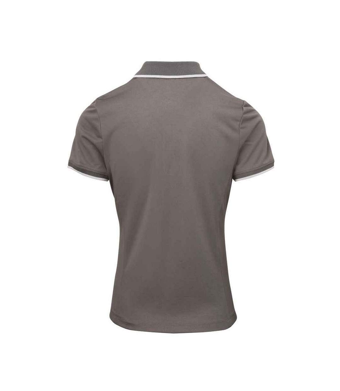 Polo Coolchecker Femme Gris Foncé Argenté Premier-2