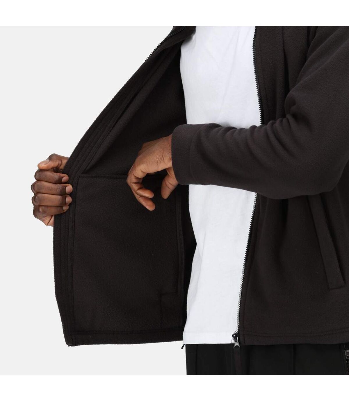 Regatta Mens Pro Cover Up Fleece Jacket (Black) - UTPC4422