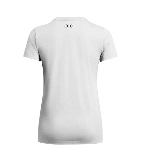 Womens/ladies Pride Embroidered Crew Neck T-shirt Grey Under Armour