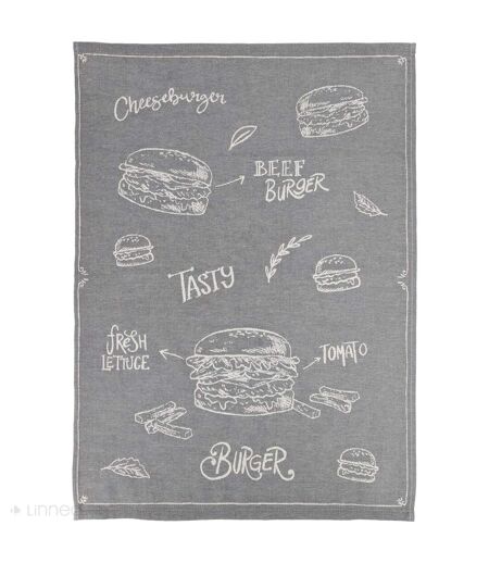 Torchon de cuisine toile collection BURGER