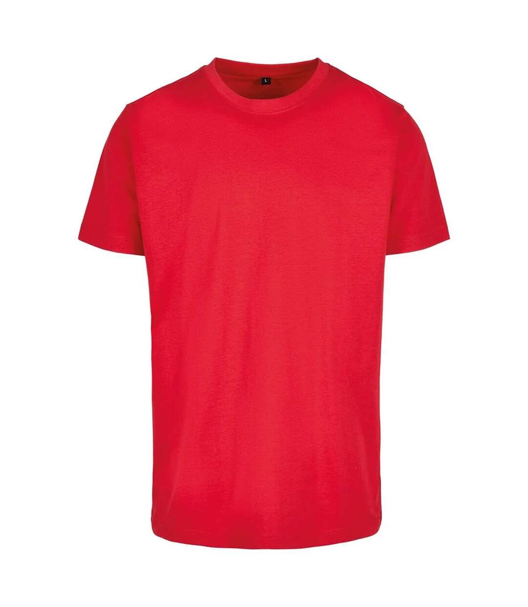 T-shirt à col rond homme rouge vif Build your Brand